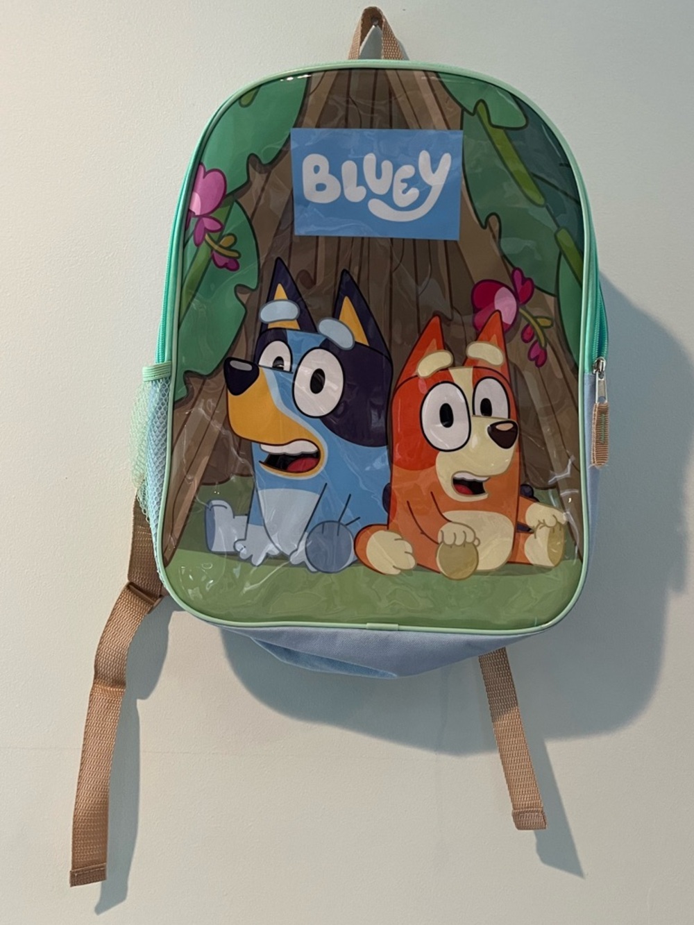 Bluey Kids Backpack with Characters Zippers NWOT